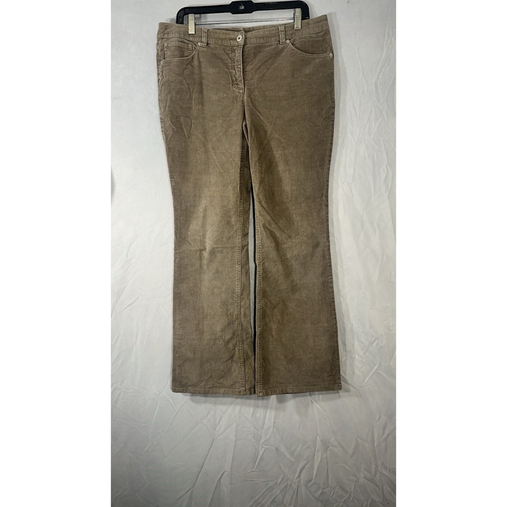 liz claiborne corduroy pants Boot Cut Pants Women's S-10 Tan Chino Pant